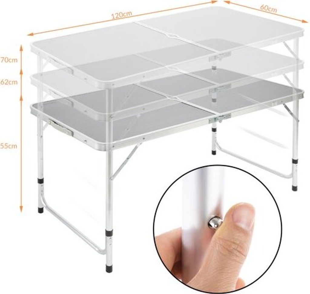 CASARIA® Campingtisch klappbar Camping Beine Produktbild 12