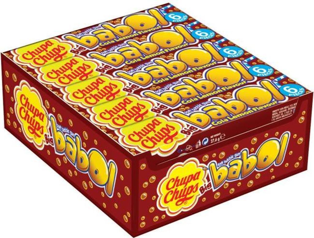 Gomma da masticare Chupa Chups Big Babol - Cola Lemon Immagine del prodotto 