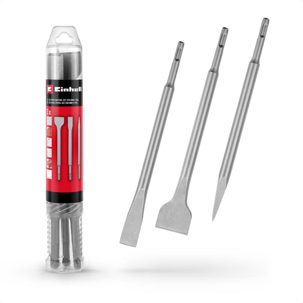 Originální 3dílná sada sekáčů SDS Plus Einhell, 250 mm (se Obrázek produktu 