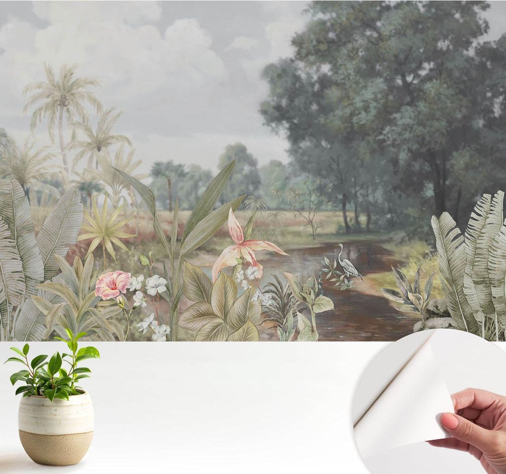 Fototapete selbstklebend - 104x70 cm - Tapete - Wandtapete - Wandbilder - Klebefolie - Dekofolie - Tapete Folie - Wand - Dekoration - Wohnzimmer - ...