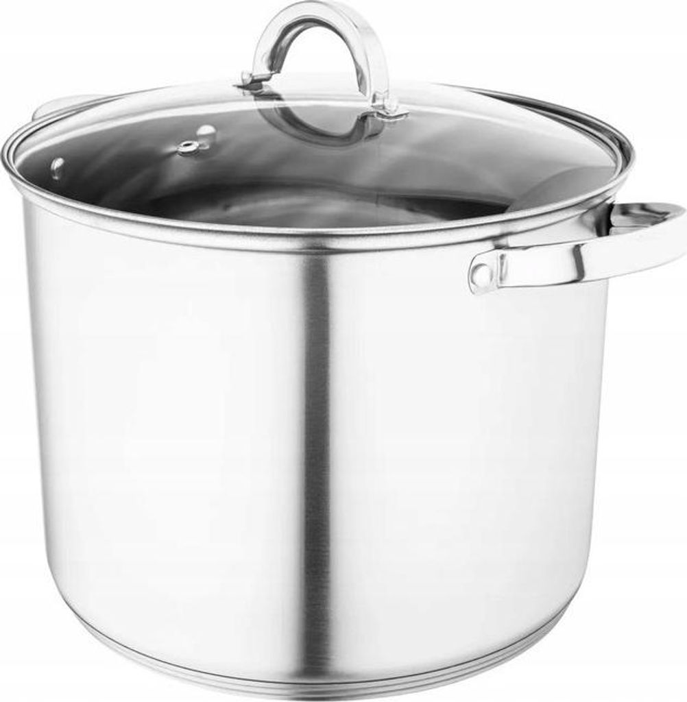 Induktionsgeeigneter 12,5l Edelstahl Kochtopf mit Produktbild 