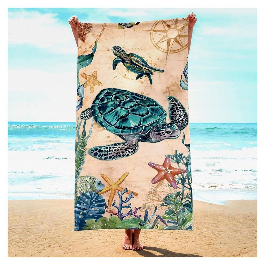 Mikrofaser Strandtücher, Schnelltrocknende Handtücher, Großes Badetuch, XXL Strandhandtuch, Geeignet für Strand und Pool, 180 x 90 cm