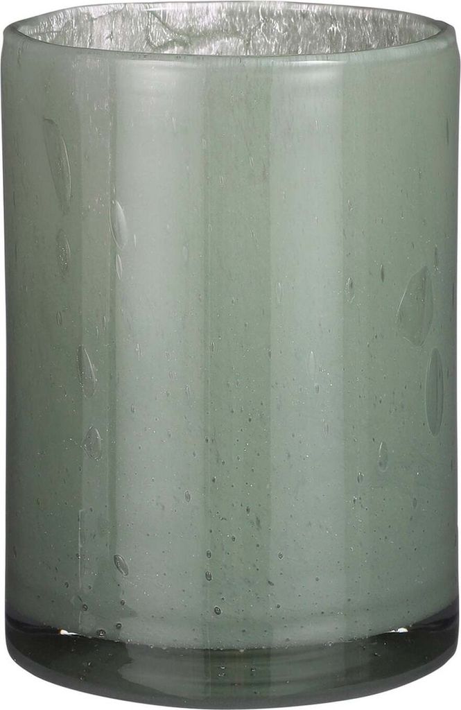 Mica Glas Vase Estelle zylinder hellgrün, 23 x 17 cm