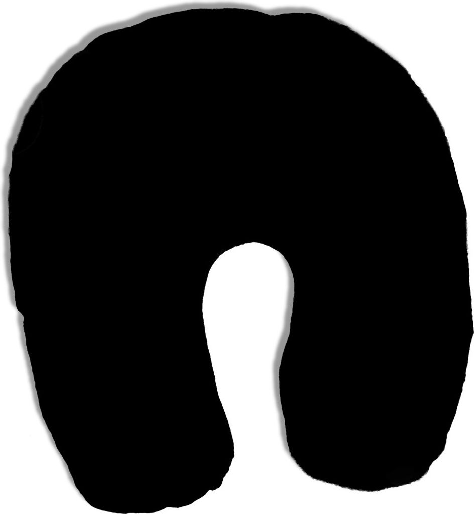 Bezug Nackenhörnchen : Farbe - Schwarz