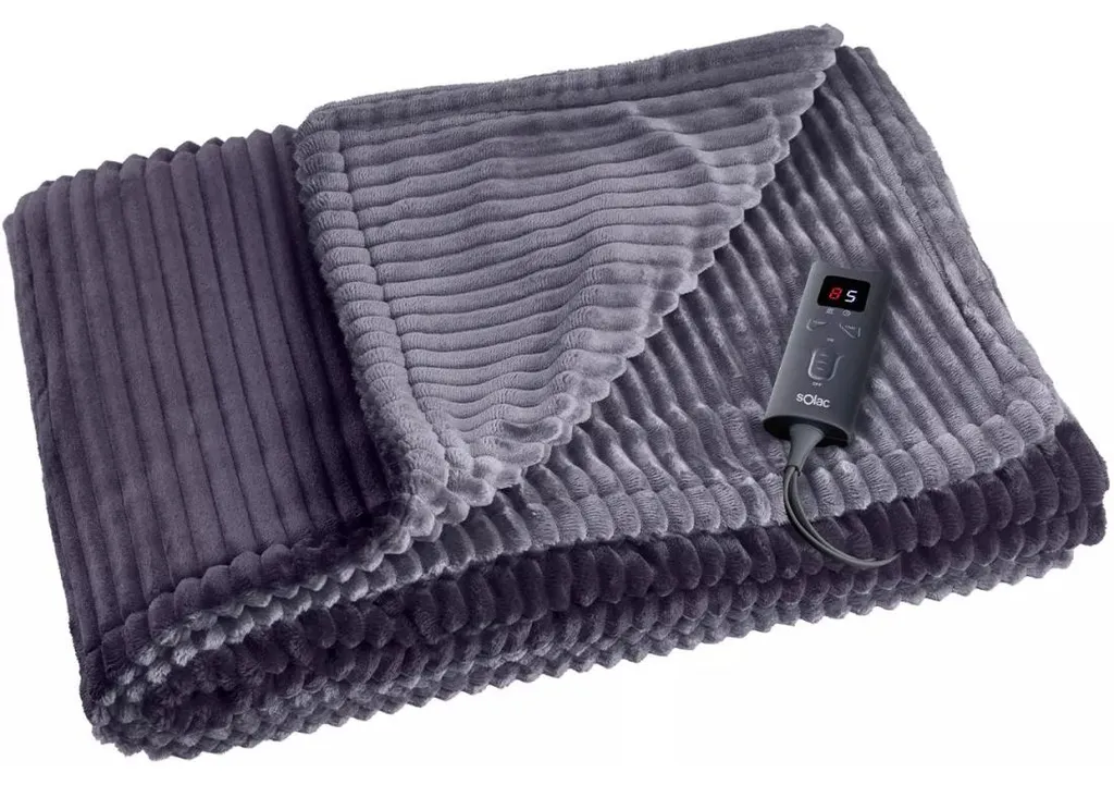 Plaid Chauffant 165W Solac Kaunas+ 180x140 cm - Chaleur Rapide et Douce