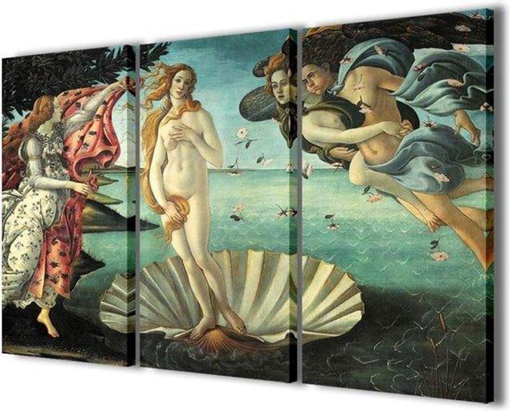 Moderne Kunst auf Leinwand, 3-teilig, 120x90 cm, Wanddekoration
