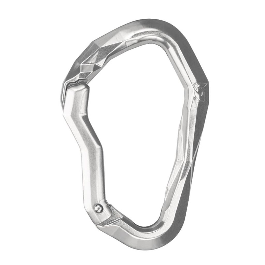 Grivel Stealth Bent Karabinerhaken Silber Silber One Size