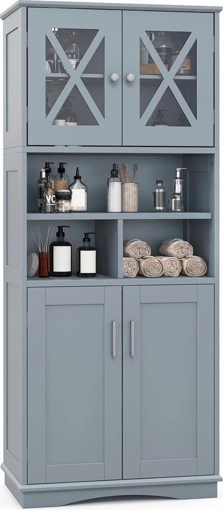 GOPLUS 145 cm Badezimmerschrank, freistehender Produktbild 