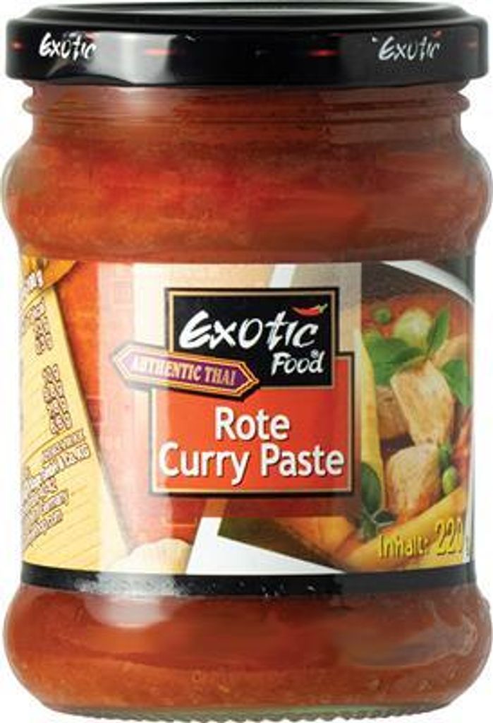 Rote Currypaste 220g - Exotische Lebensmittel Produktbild 