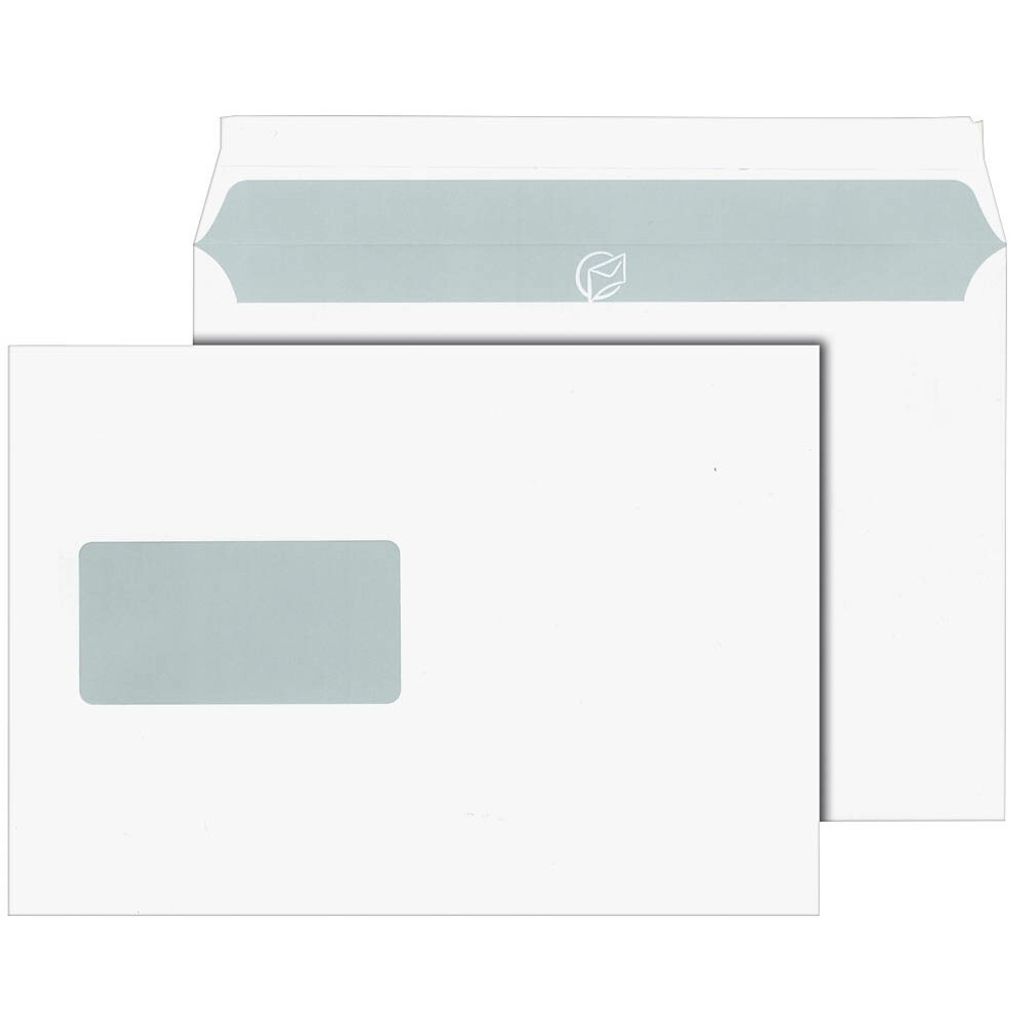 Enveloppes MAILmedia DIN C5 avec fenêtre blanc adhésif 500 Image du produit 