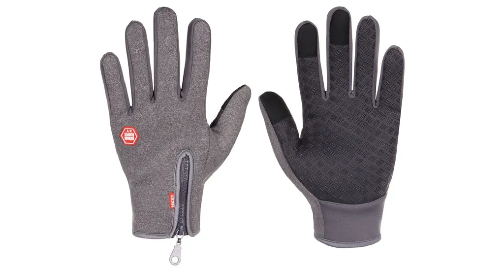 Homealexa Guanti Invernali Touchscreen Unisex - Caldi E Antivento In Alpaca E Poliestere - Per Sci, Ciclismo E Uso Quotidiano - Grigio, Taglia Unica