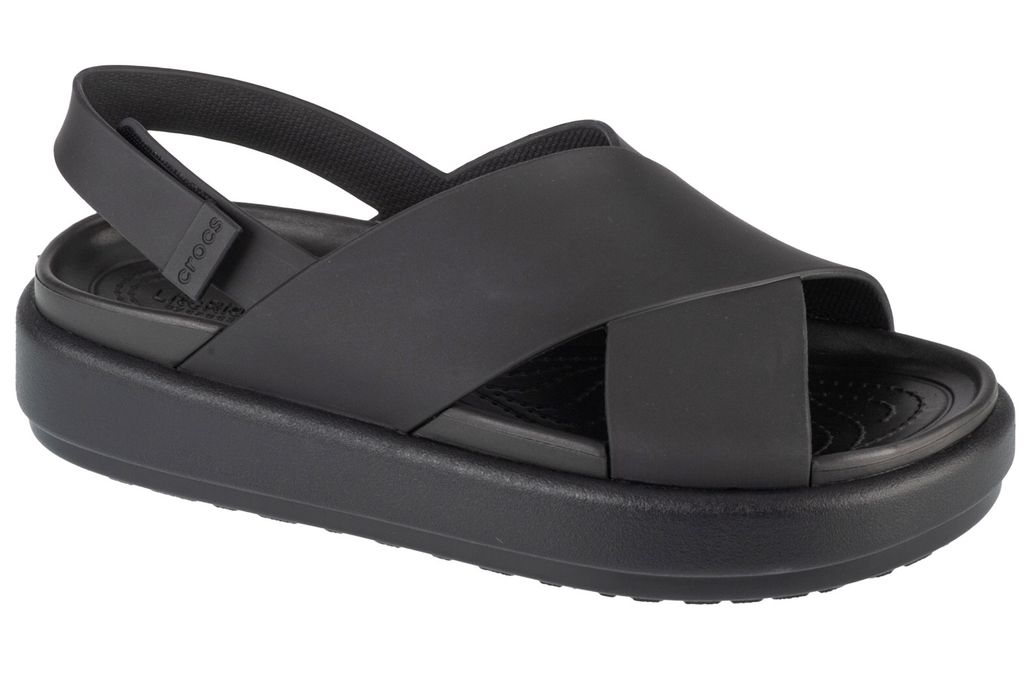 Crocs Brooklyn Luxe Cross Strap 209407-060, Sandalen, Damen, Schwarz