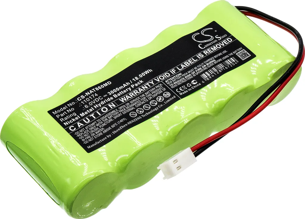 Batterie Rechargeable pour Oxymètre Nonin 8600 et Série 8700 8800 Techtek