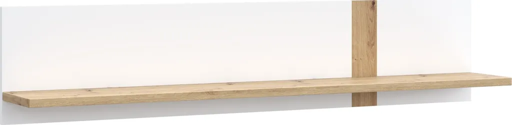 Habillez vos murs vides avec l'étagère TULUZA Blanc et Chêne Artisan