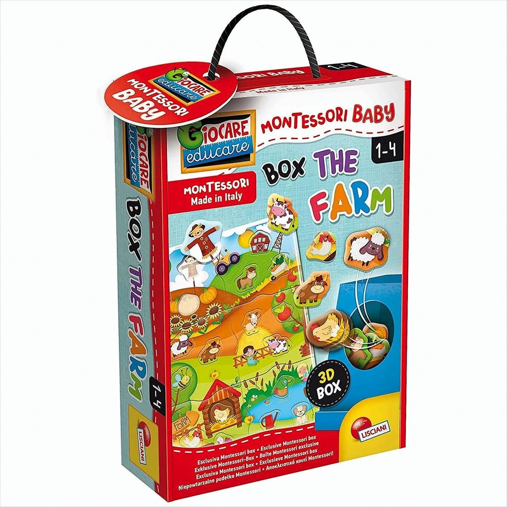 LISCIANI GIOCHI Montessori Baby Box 3d Farm Lisciani 92741 P6