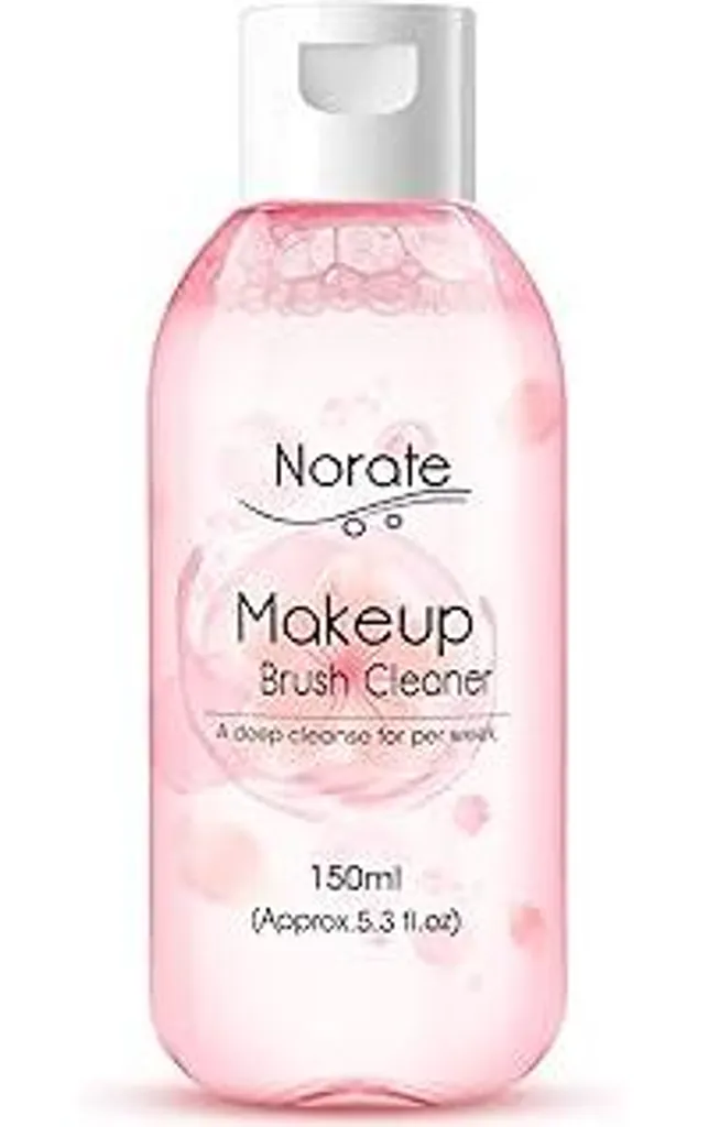 Detergente per pennelli da trucco Norate, soluzione detergente per pennelli da trucco, detergente per pennelli da trucco, spugna di bellezza, piumino da cipria, shampoo per pennelli a pulizia profonda, formula delicata e cruelty free 5,3 FL.OZ