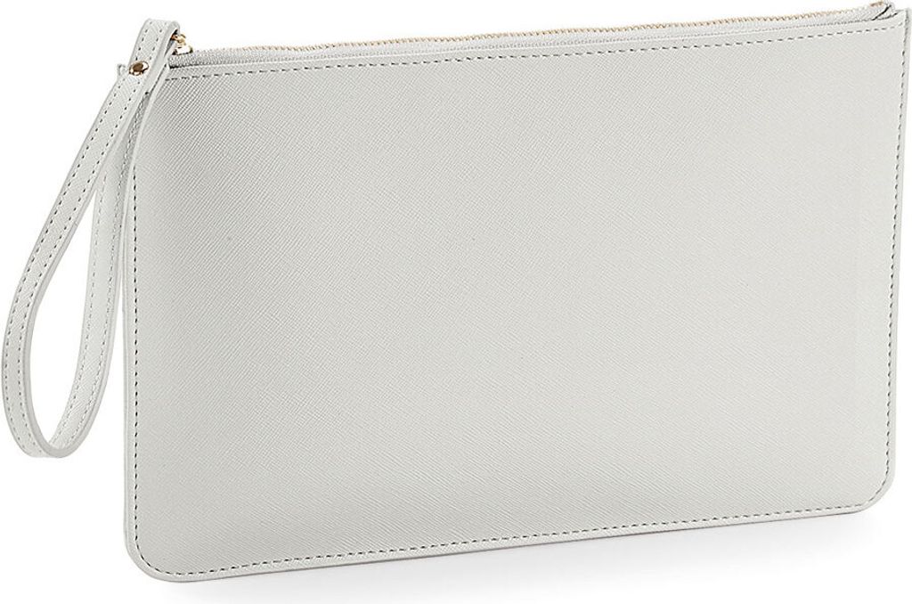 BagBase Boutique Zubehörtasche Soft Mint – 26x17 Cm, Saffiano Lederoptik, Mit Handschlaufe