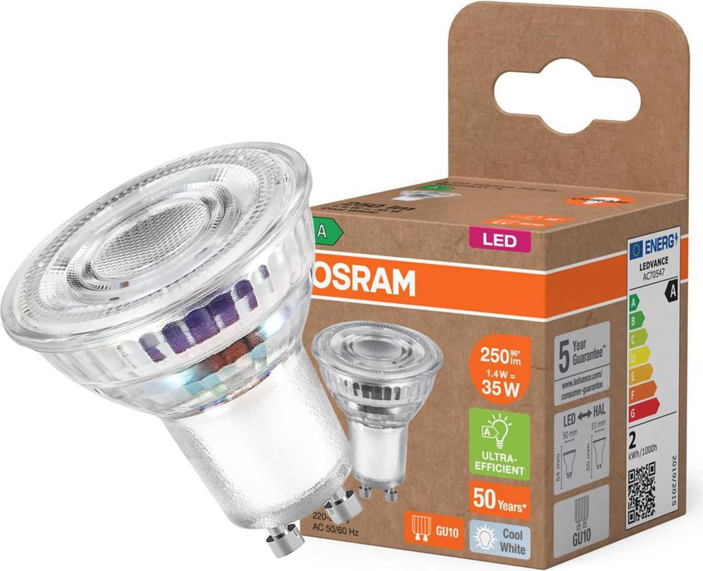 OSRAM Energy Class Lampada LED con riflettore PAR16 da 1,3 Immagine del prodotto 
