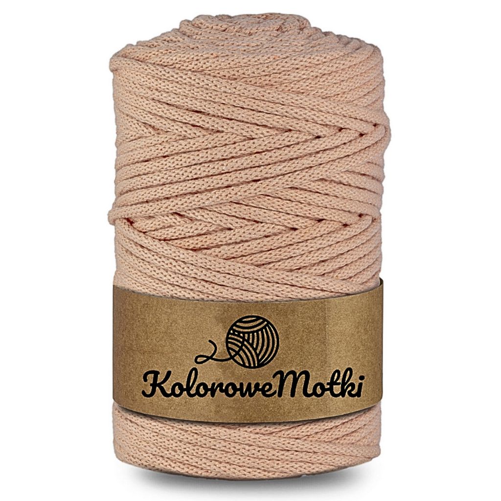 Makramee Garn Lachs 5mm 100m | Baumwollkordel mit einem Produktbild 