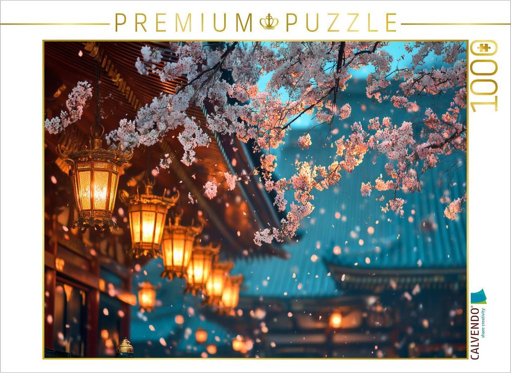 CALVENDO Puzzle Ein Motiv aus dem Kalender Japanische Kirschblüte | 1000 Teile Lege-Größe 64x48cm Foto-Puzzle für glückliche Stunden