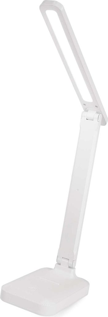 LED stolní lampa AMY, nabíjecí, bílá