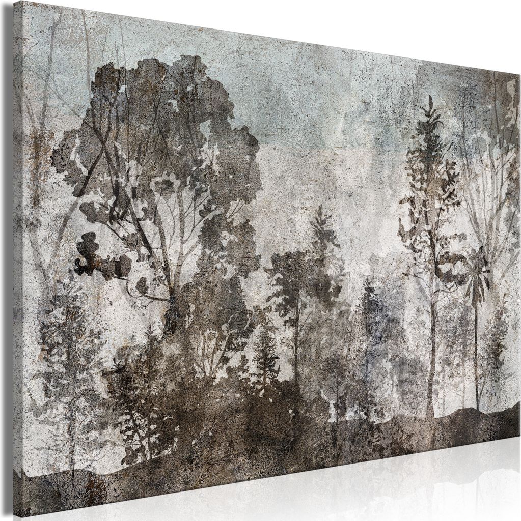 Vliesstoff Leinwandbild - Symbiosis With Nature (1 Part) Wide 120x80 cm Blätter b-C-0822-b-a