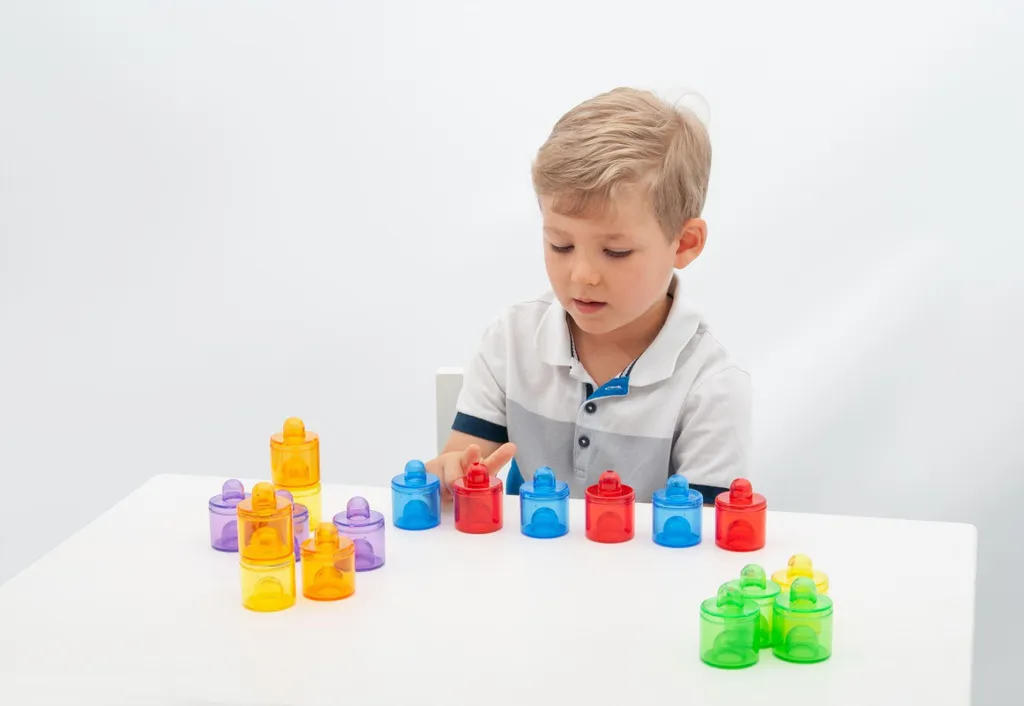 Pots de Couleurs Translucides Empilables - Plastique Résistant et Coloré