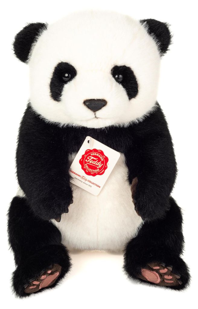 Teddy-Hermann Panda sitzend 28 cm Zdjęcie produktu 