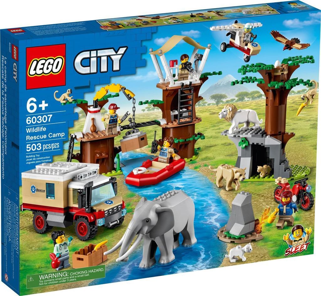 LEGO City Obóz ratowników dzikich zwierząt 60307 Zdjęcie produktu 
