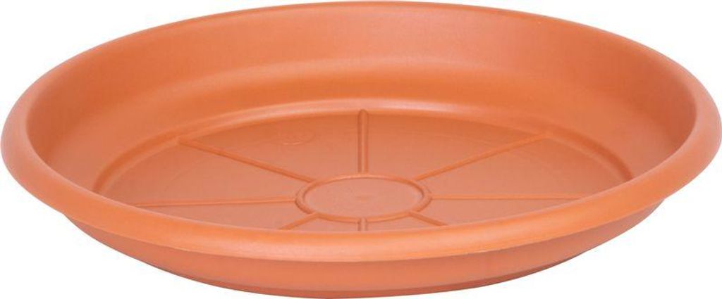 Soucoupe ICS ERICA ronde, pour pot de fleurs, terre cuite, Image du produit 