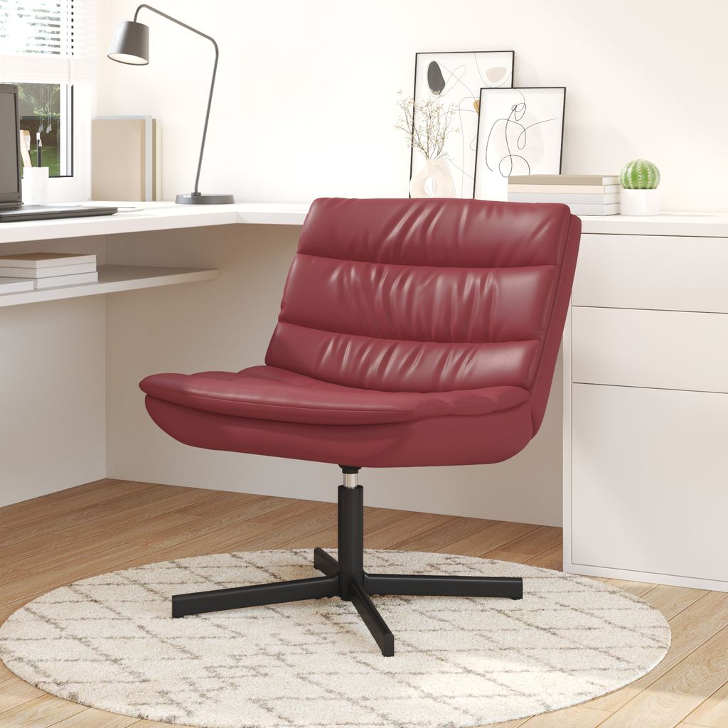 Schwenksessel Weinrot Kunstleder Standard Schwenkbar, Fernseh- & Relaxsessel DesignMöbel Neu