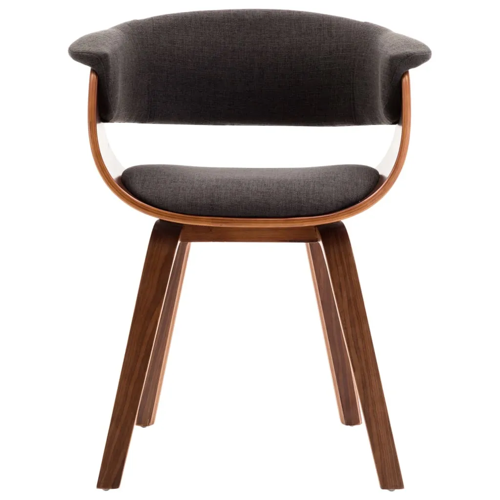 Chaise Ergonomique Grise en Bois Courbé pour Éviter le Mal de Dos à Table