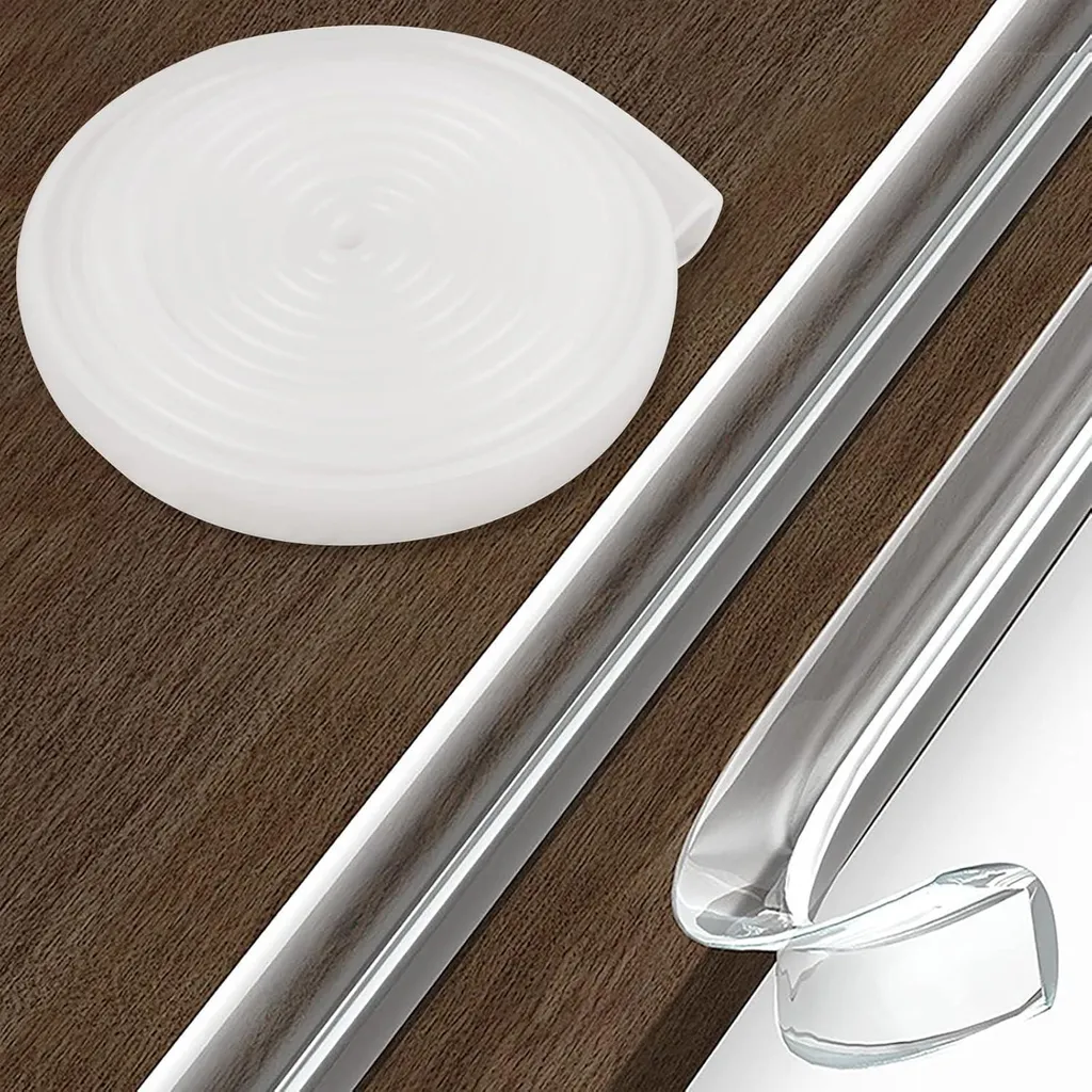 Protège-coins autocollants transparents pour table et meubles pointus