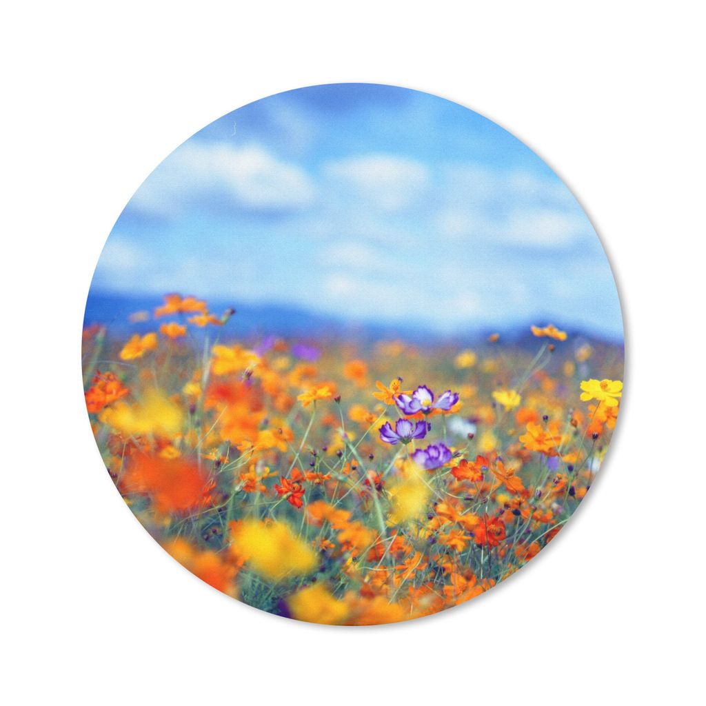 MuchoWow Mauspad Mousepad Kosmos - Farben - Frühling 40x40 cm - Mousepads - Maus Mat - Pad - Mausunterlage - Schreibtisch Accessoires