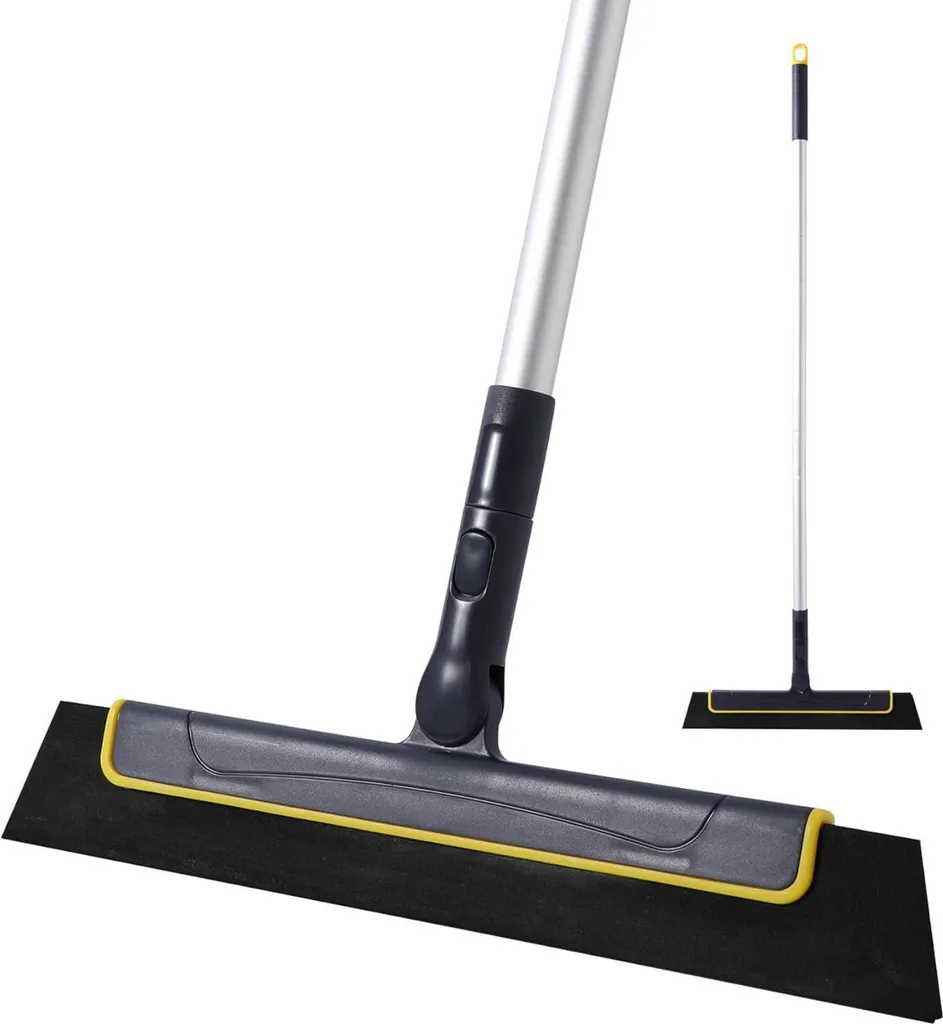 Raclette de Sol Professionnelle Balai Éponge avec Manche de 96,5 cm