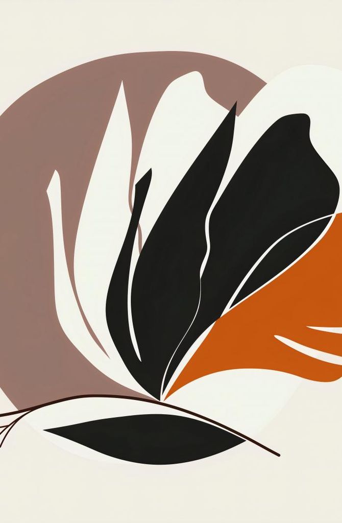 Plakat 56,6x86,4cm Eleganz der Pflanzen