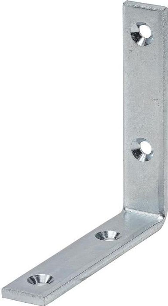 Winkel sta.L.40mm B.20mm S.3mm STA blau verz.Loch-D.4,5mm VORMANN