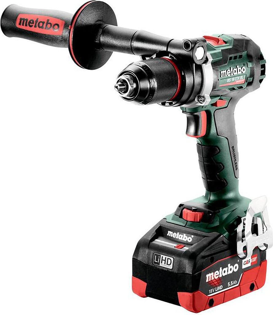 Metabo Akku-Bohrschrauber BS 18 LTX BL I, metaBOX 145 L, 18V 2x5.5Ah LiHD + ASC 145