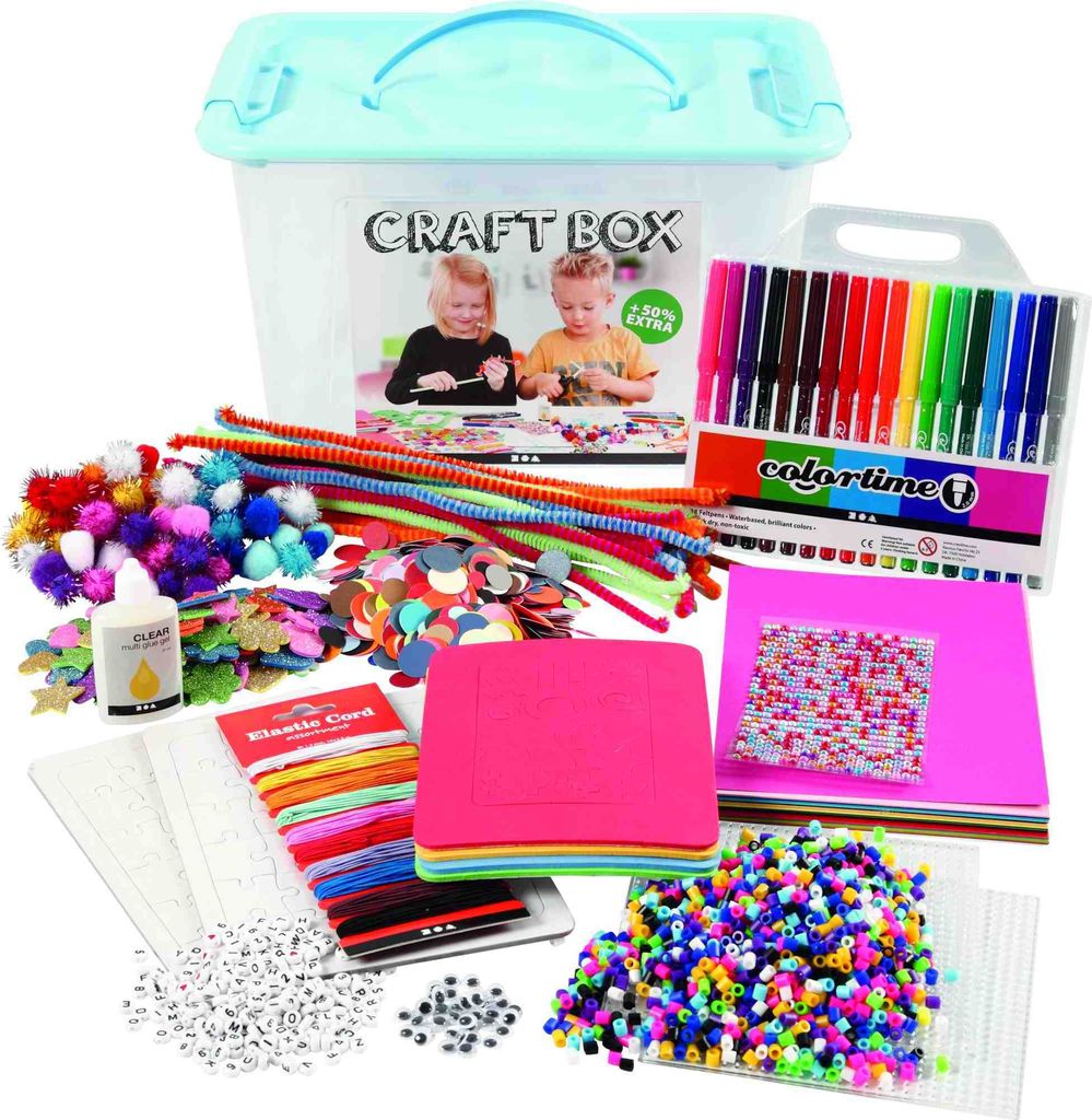 Remeselnícky box pre deti, remeselné materiály od 3 rokov Obrázok produktu 