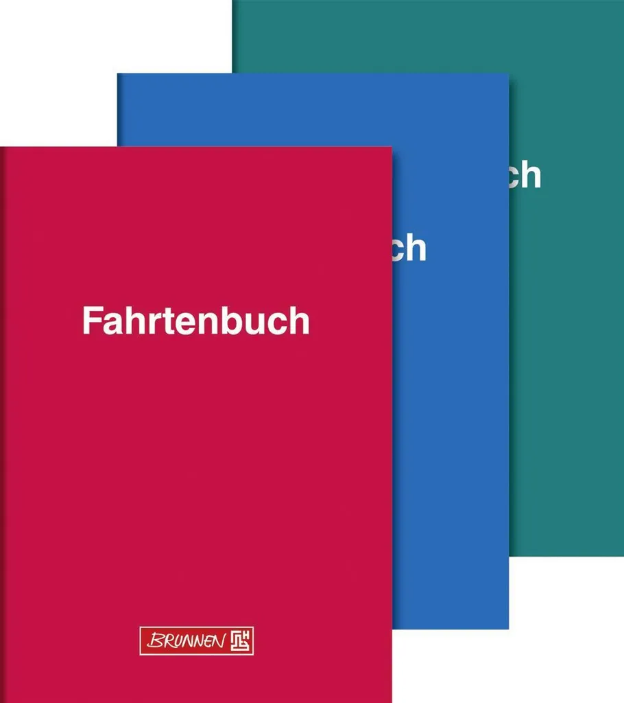 5 Carnets de Kilométrage Brunnen A5 32 Pages - Papier Haute Qualité