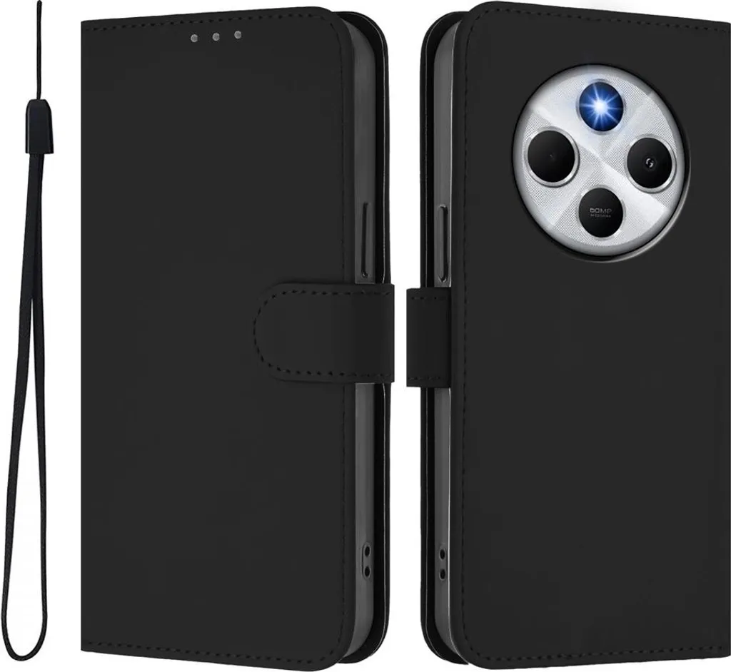 Cover Xiaomi Poco C75 / Redmi 14C Phonesta Soft Skin Nero con Laccio