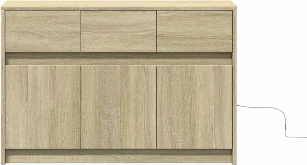 Mobile Porta TV Rovere Sonoma LED 91x34x61 cm - Soggiorno Moderno - 6