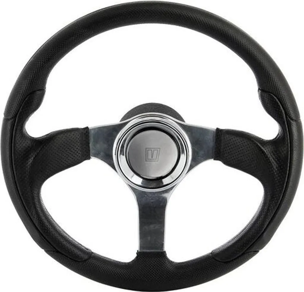 VETUS Volant de Bateau Noir Ø330mm Modèle SWALT33 pour Yacht et Vedette