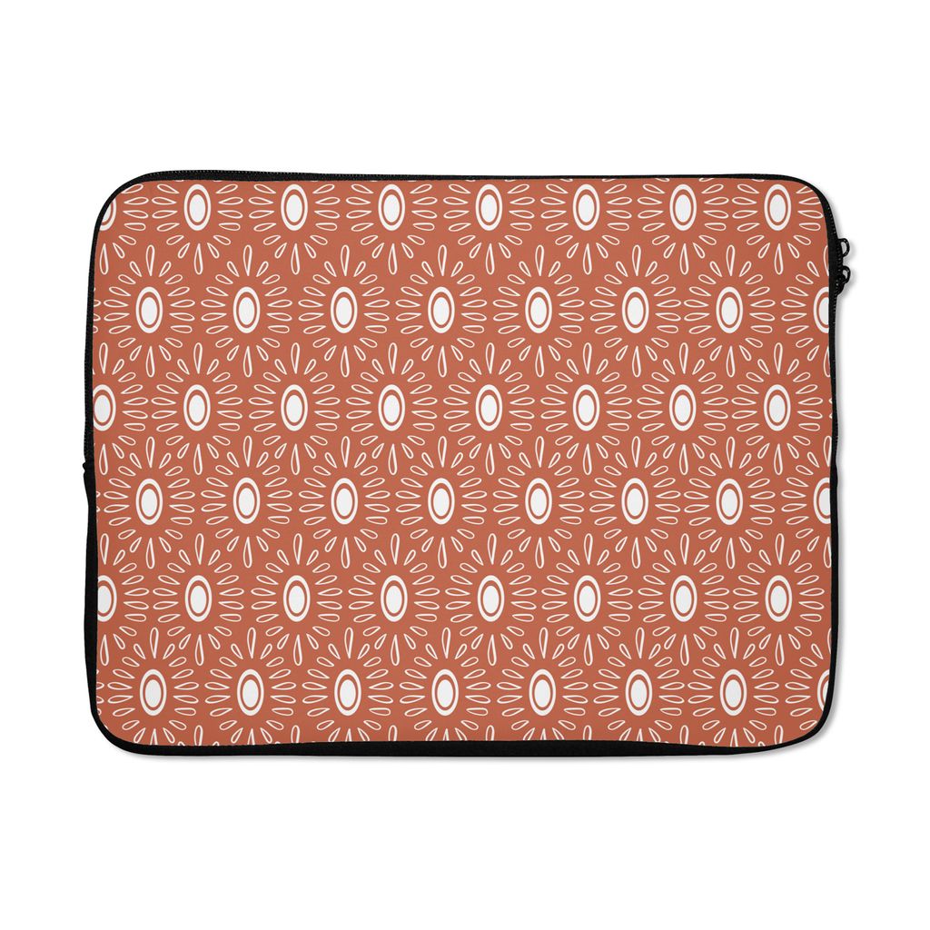 MuchoWow Laptop Hülle 17 Zoll Laptoptasche Mädchen - Boho - Design - Zipper - Schutzabdeckung