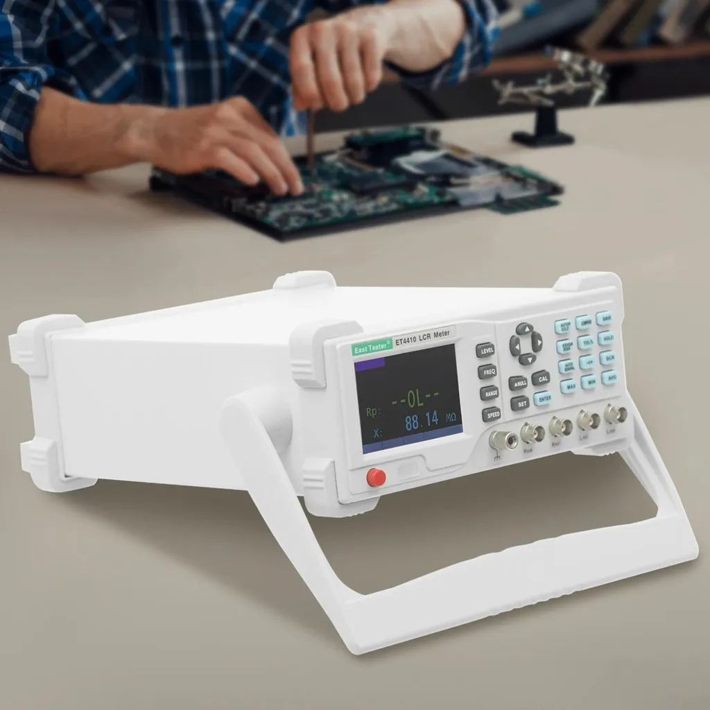 LCR mètre de table numérique ET4410 avec écran LCD de 8,9 cm blanc - 3
