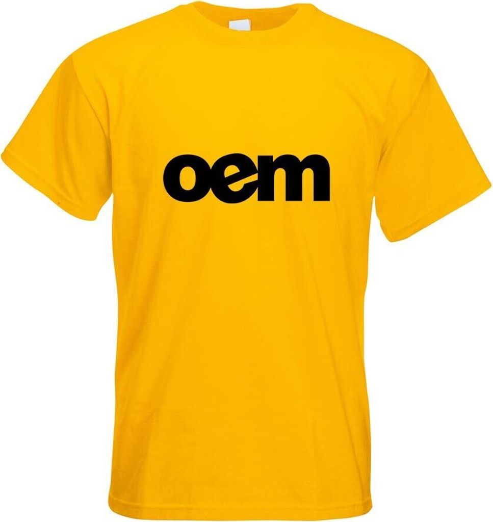 Kiwistar - T-Shirt - gelb - OEM Motiv 2 Motiv Bedruckt Funshirt Design Print - mit Motiv Bedruckt - Funshirt Design - Sport - Freizeit - Herren - XL