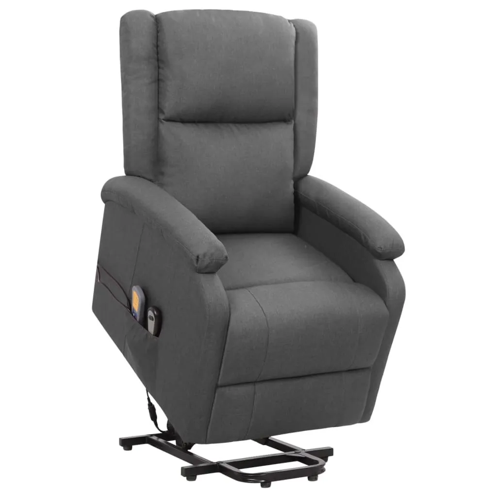 Fauteuil de massage inclinable ergonomique en tissu gris - Relax Pro