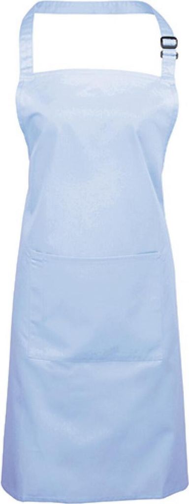 Premier Workwear PR154 | Colours Bib Apron With Pocket - 72 x 86 cm - Waschbar bis 60 - Farbe: Light Blue (ca. Pantone 2708) - Größe: 72 x 86 cm