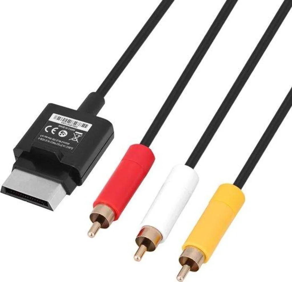 Câble Vidéo Stéréo Anti-Interférence - Raccordement TV RCA 1,8m Durable ABS