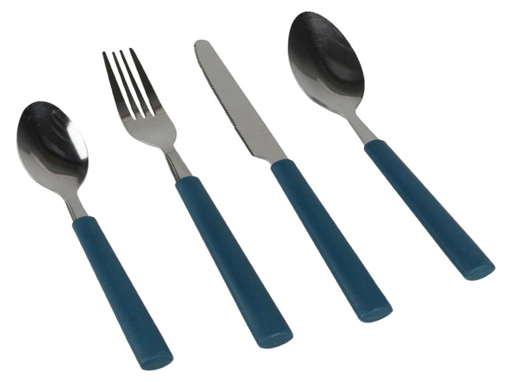 Besteckset 4tlg. gemischte Farben Produktbild 